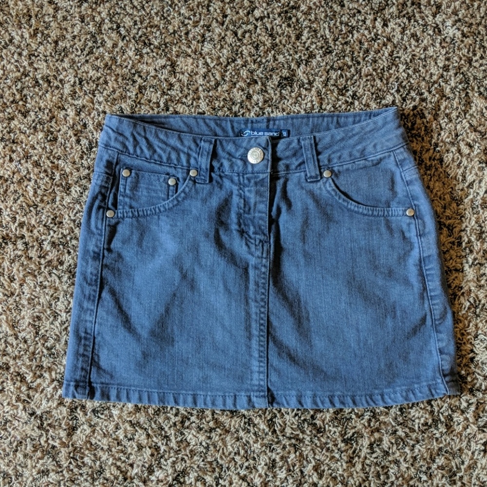 2 for $5 Italian Blue Denim Mini Sz 4